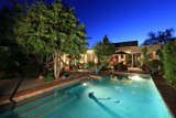Pool night view